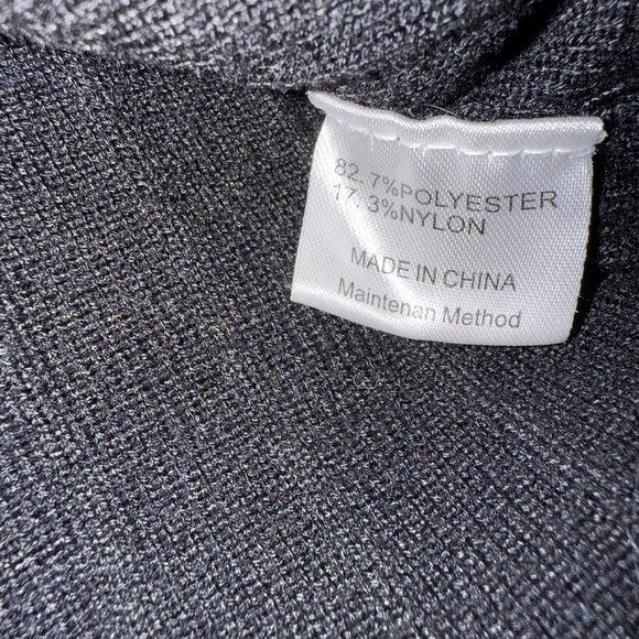 Black Women’s Ribbed Henley Sweater - Picture 3 of 3